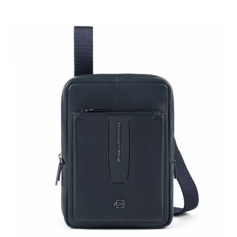 iPad®mini crossbody bag with pocket for Connequ Ares Blue