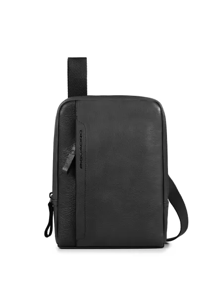 Piquadro Pan Ledertasche Schwarz