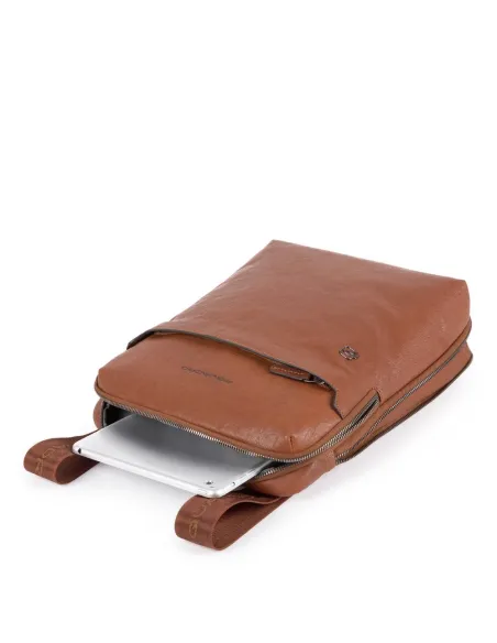 Expandable iPad® crossbody leather bag B3