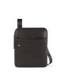 Expandable iPad® crossbody bag B3 Dark Brown