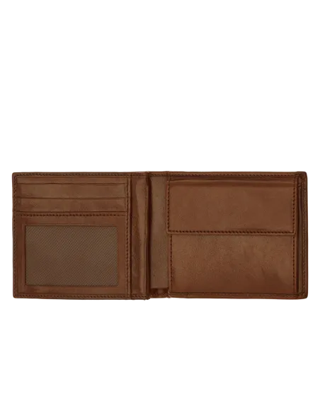 The Bridge Men's wallet with credit card slots and coin purse