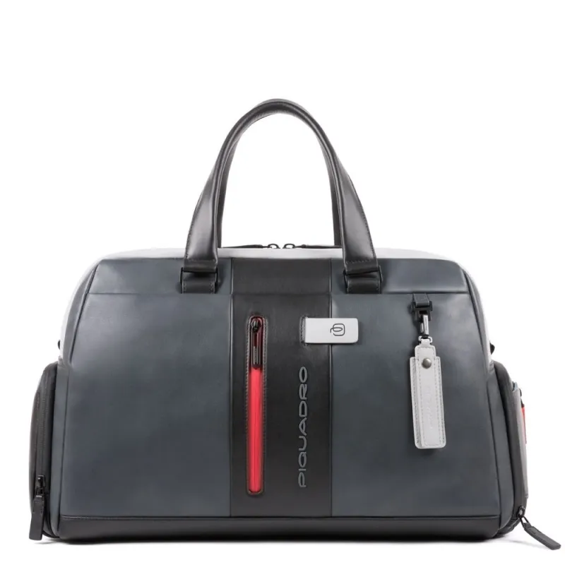 Borsone in pelle Piquadro Urban con vano porta scarpe