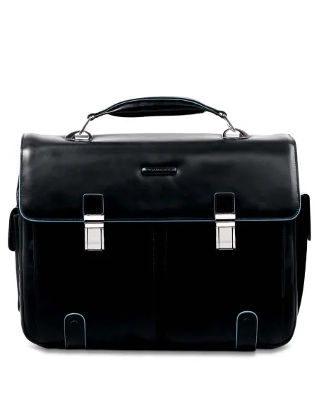 Laptop Briefcase Blue Square Black