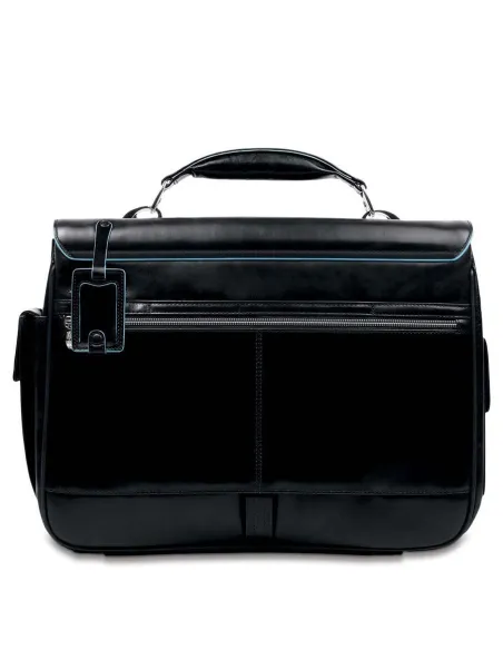 Laptop Briefcase Blue Square Black