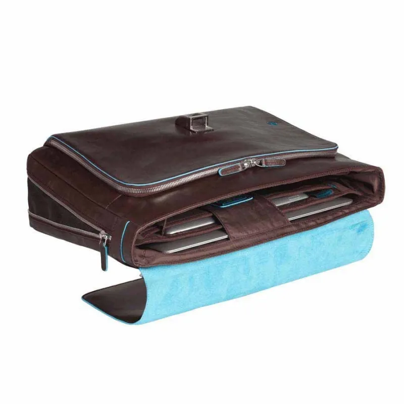 Expandable Leather Briefcase Piquadro 2