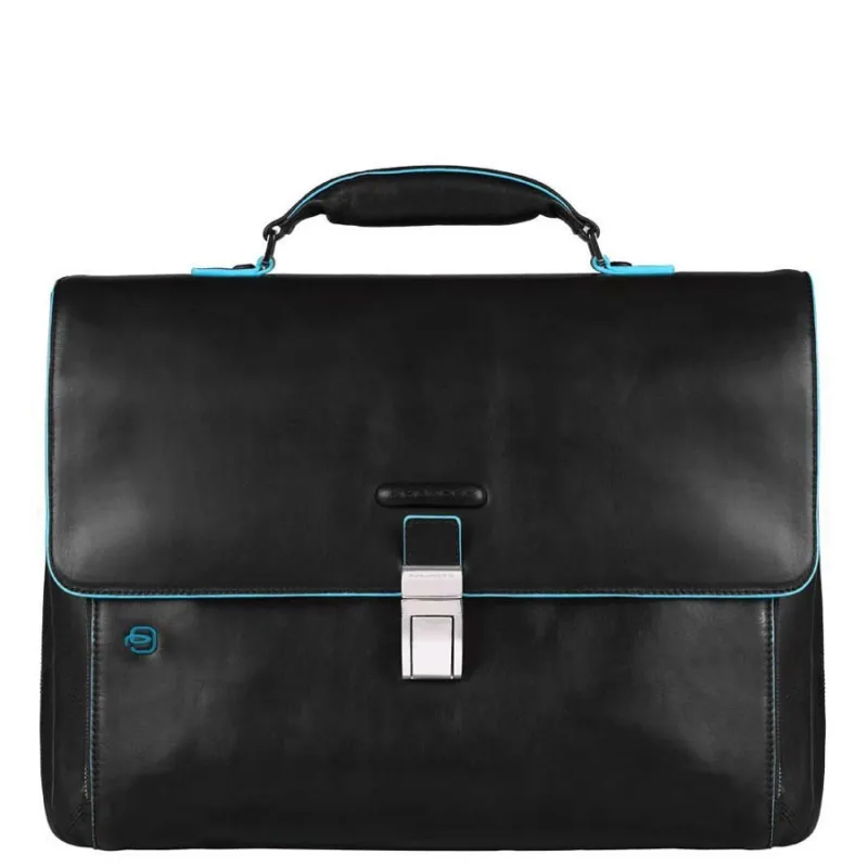 Expandable Laptop Briefcase Piquadro Black
