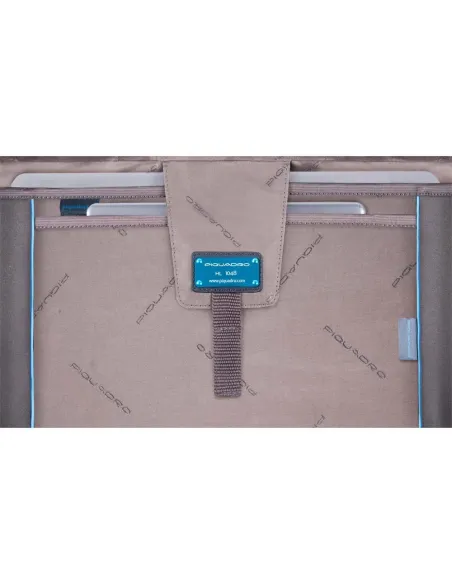 Flap-over, expandable computer bag P16 blue