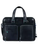 Expandable briefcase Blue Square