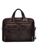 Piquadro Blue Square Two-handles briefcase with double pocket