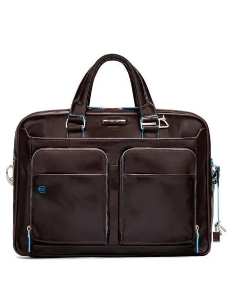 Aktentasche mit doppelter Tasche Blue Square