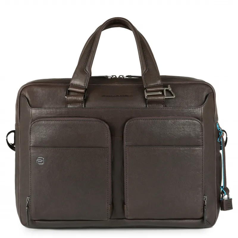 Portfolio laptop briefcase dark brown