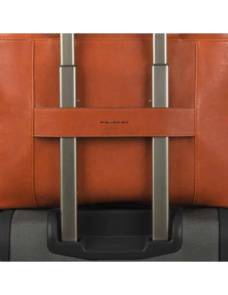 Portfolio laptop briefcase dark brown