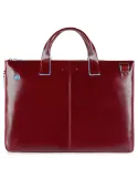 Briefcase with two handles Blue Square