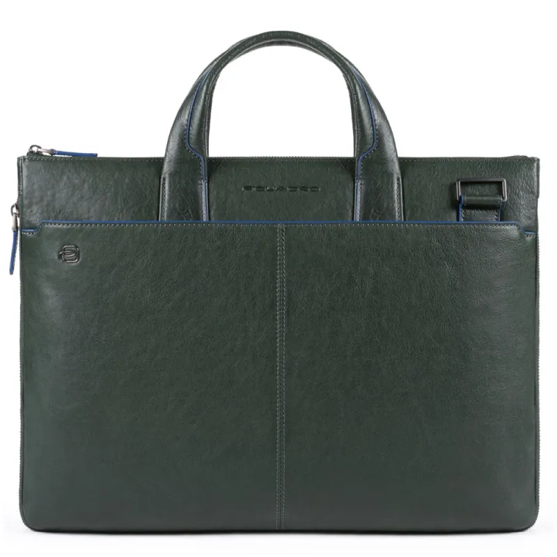 Schmale, ausdehnbare Laptoptasche mit iPad-Fach B2S Grün