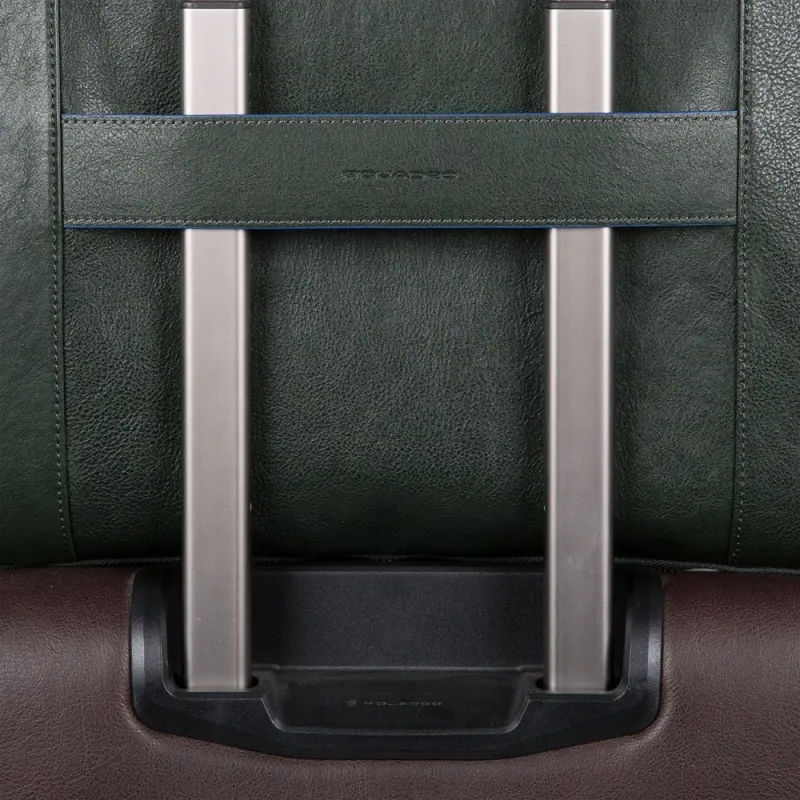 Schmale, ausdehnbare Laptoptasche mit iPad-Fach B2S Grün 2