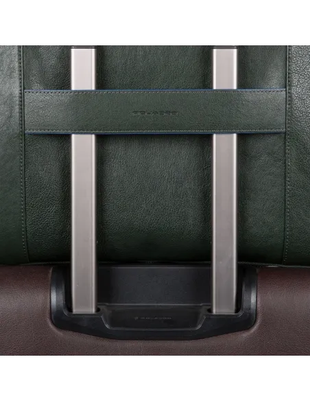 Schmale, ausdehnbare Laptoptasche mit iPad-Fach B2S Grün