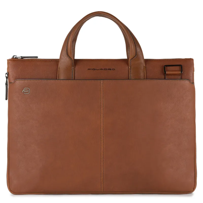 Piquadro Black Square slim briefcase
