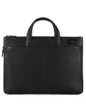 Piquadro B3 expandable leather briefcase