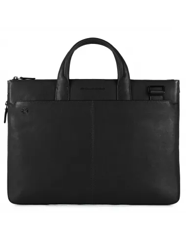 Piquadro B3 expandable leather briefcase