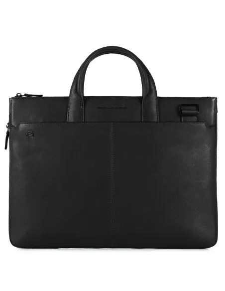 Piquadro B3 expandable leather briefcase