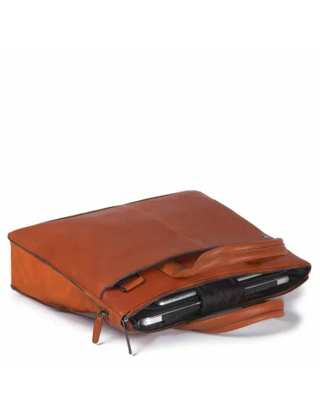 Piquadro B3 expandable leather briefcase