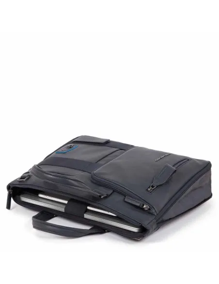 Piquadro Dioniso Expandable leather  briefcase