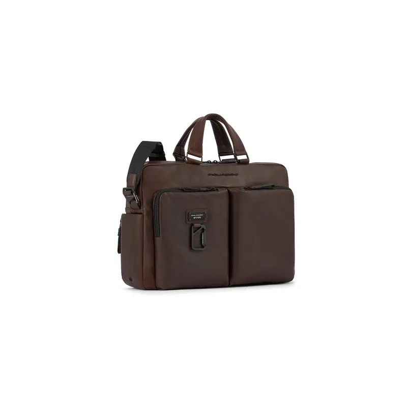 Cartella in pelle Piquadro Harper marrone 2