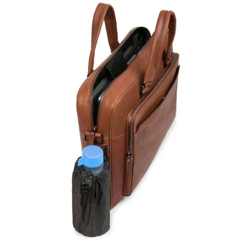 Small laptop and iPad® briefcase with two handles CA4027B3 2