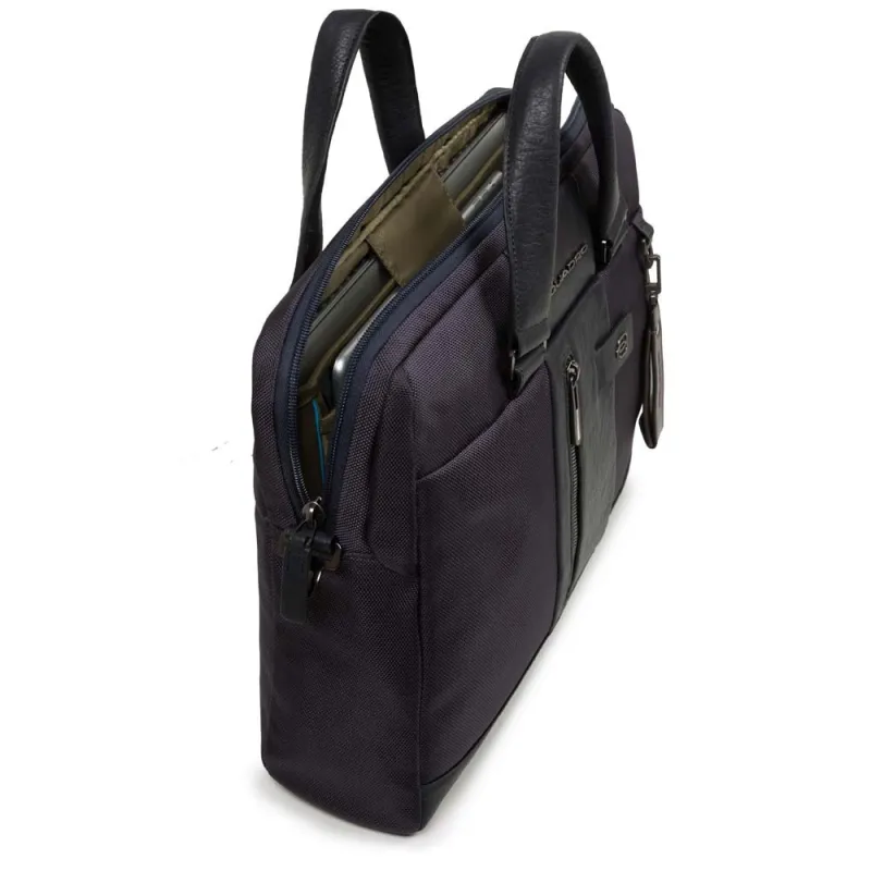 Aktentasche 2 Griffe Notebook-Halter Brief Blau 2