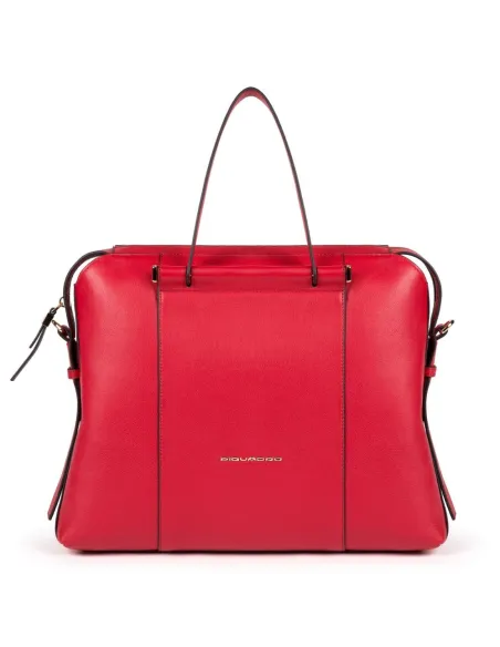 Laptop and iPad® portfolio briefcase Circle Red