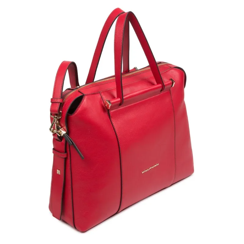 Laptop and iPad® portfolio briefcase Circle Red 2