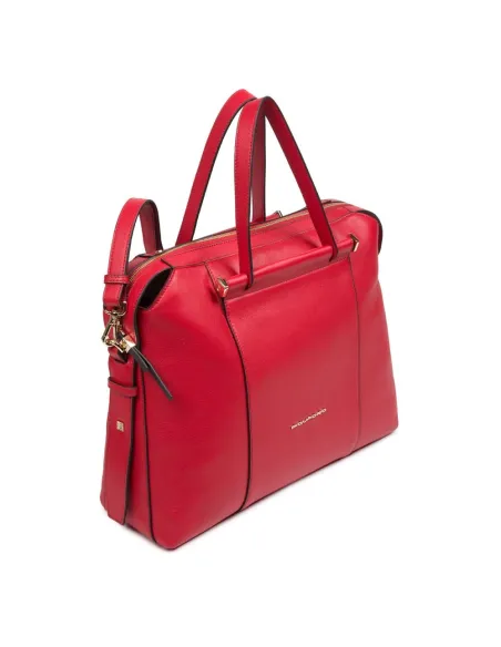 Laptop and iPad® portfolio briefcase Circle Red