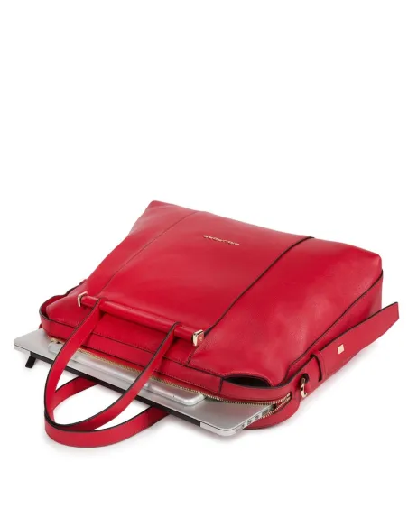 Laptop and iPad® portfolio briefcase Circle Red