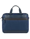 Laptop portfolio briefcase Piquadro Trakai Blue