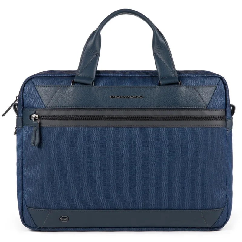 Laptop portfolio briefcase Piquadro Trakai Blue