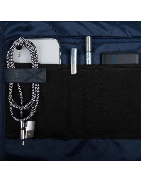 Laptop portfolio briefcase Piquadro Trakai Blue