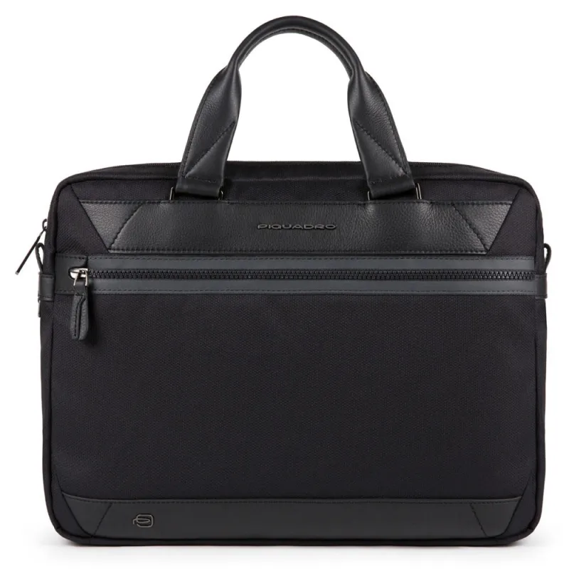 Piquadro Trakai Laptop portfolio briefcase Black