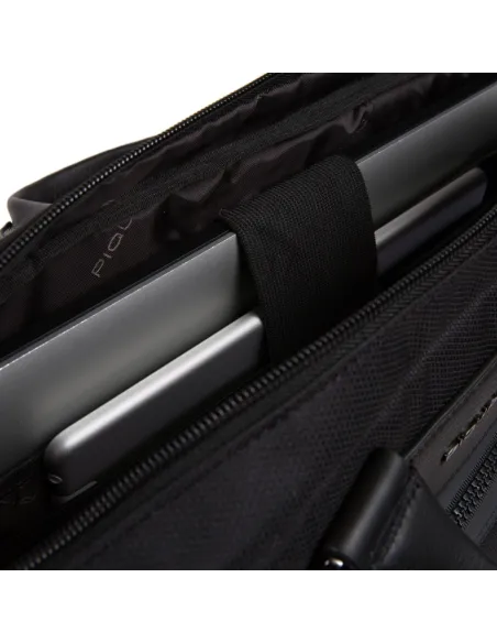 Piquadro Trakai Laptop portfolio briefcase Black