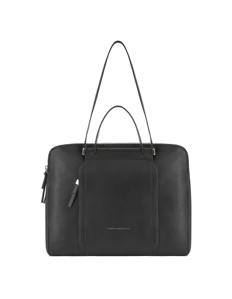 Women's business bag with two zipped compartments Circle Black