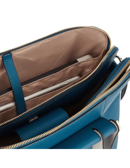 Women's business bag with two zipped compartments Circle Black