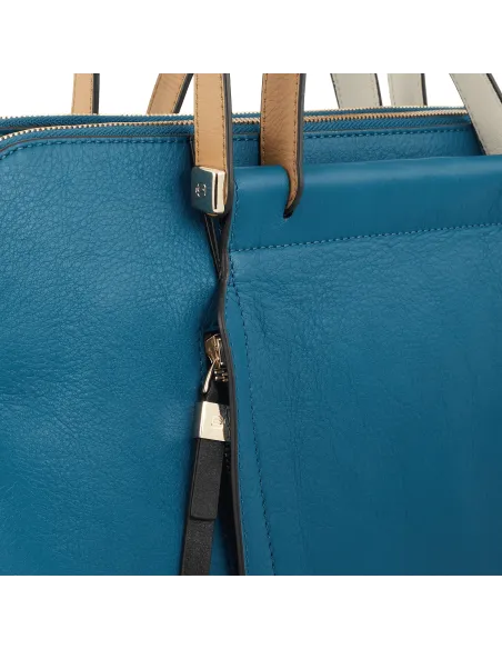 Women's business bag with two zipped compartments Circle Black