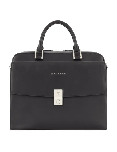 Portfolio briefcase with laptop or iPad® Pro 12,9 Dafne Black