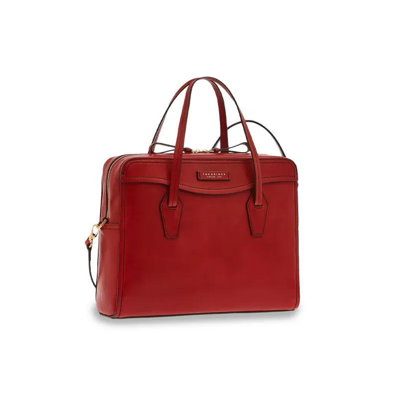The Bridge Angela Aktentasche mit zwei Griffen Rot