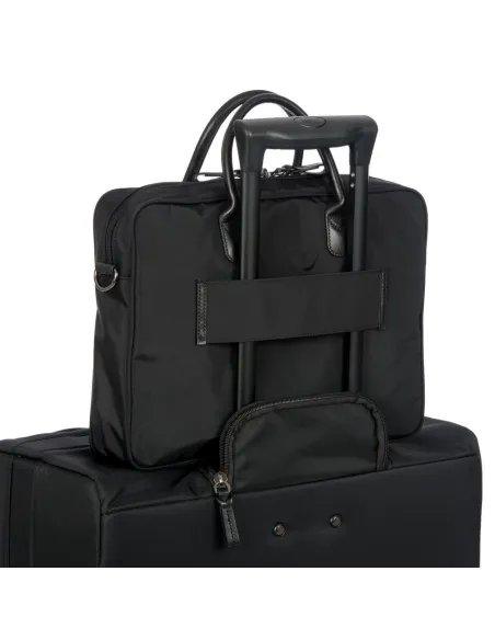 Brics Aktentasche 2 Griffe mit PC-Halterung Schwarz