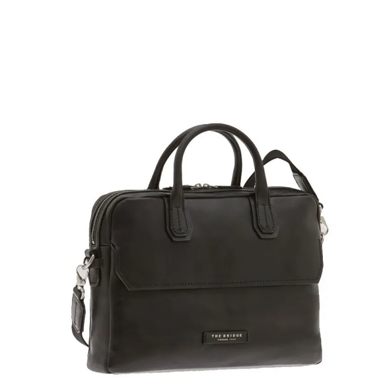 Cartella in pelle con porta PC The Bridge