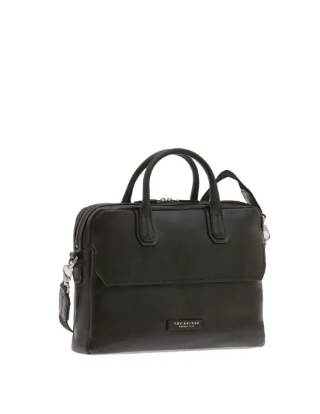 Cartella in pelle con porta PC The Bridge