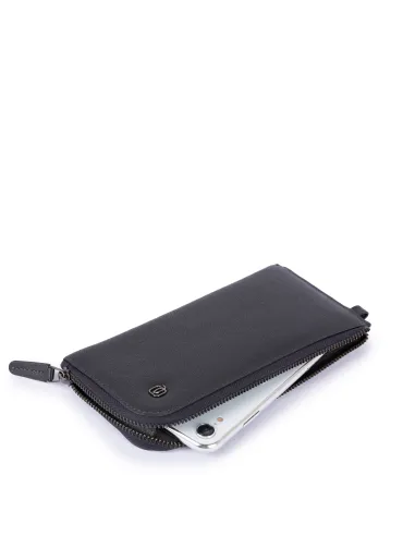 Slim smartphone wristlet wallet B3 blue