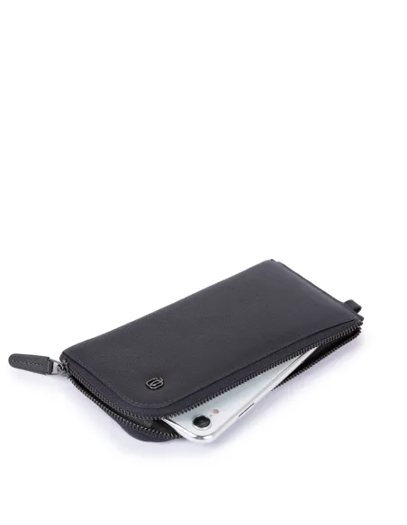 Slim smartphone wristlet wallet B3 blue