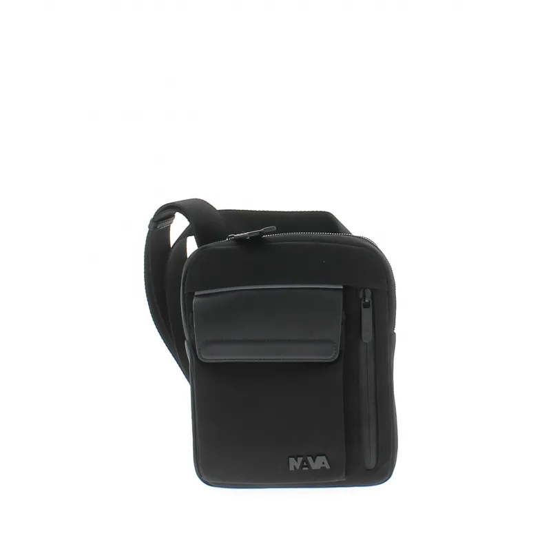 Nava Metro fabric and leather crossbody bag