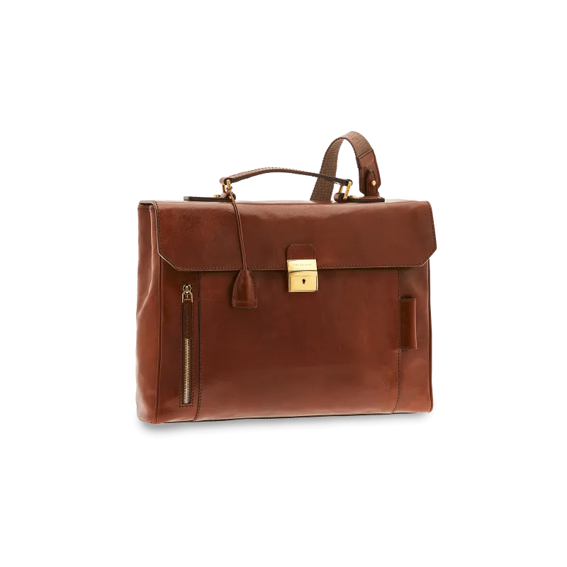 The Bridge Leather Briefcase